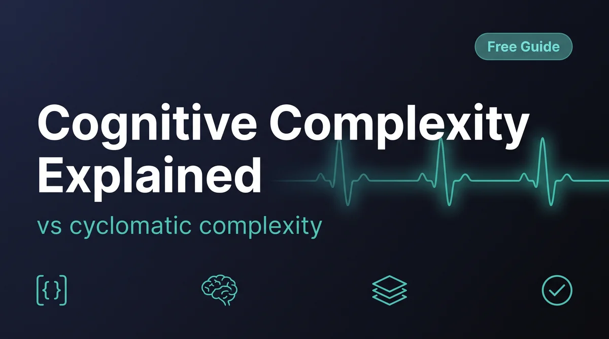 Cognitive Complexity Explained (vs Cyclomatic) - visual overview