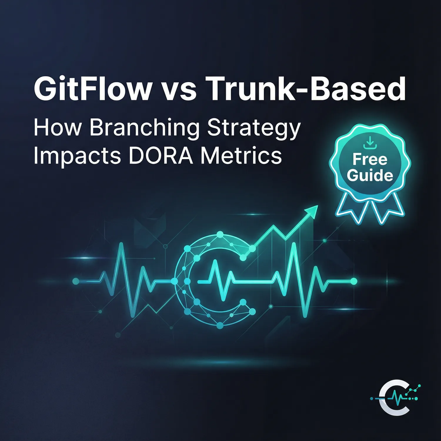 GitFlow vs Trunk-Based: How Branching Strategy Impacts DORA Metrics - visual overview