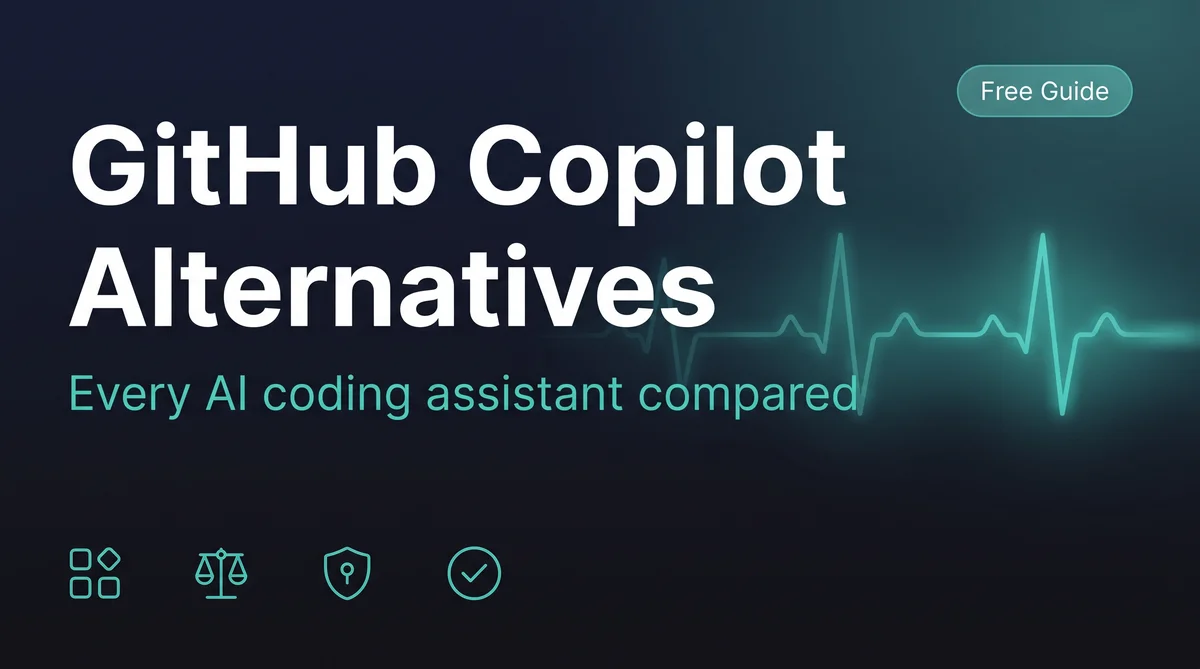 GitHub Copilot Alternatives Compared (2026) - visual overview