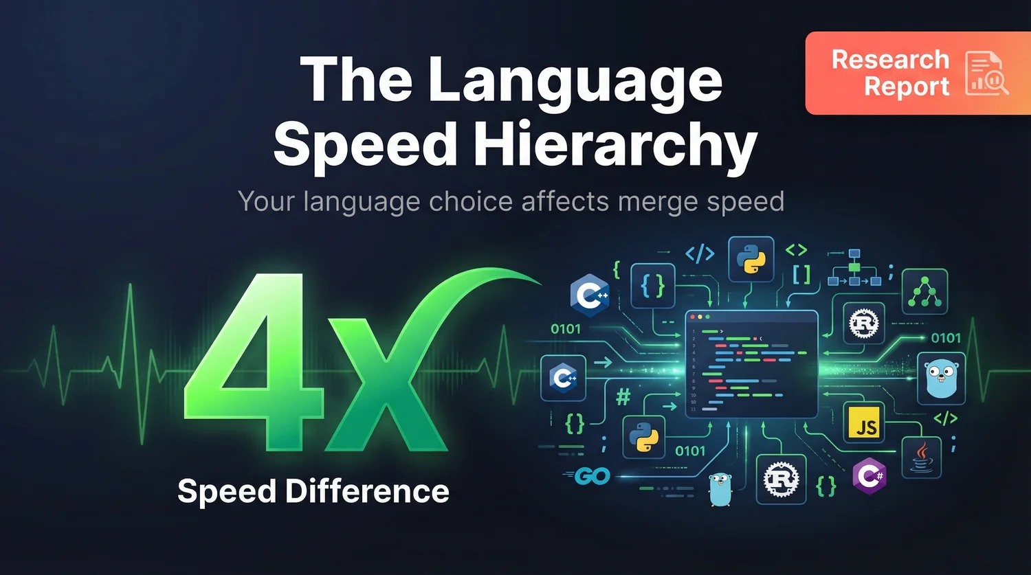 Language Speed Hierarchy: PR Times by Language